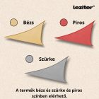 Rana napvitorla háromszög alakú 4x4x4 m piros