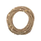 HOME MXROPE napelemes fényfüzér kötélen, 52 db melegfehér LED, 2 üzemmód, 5 méter hosszú, cserélhető akkumulátor
