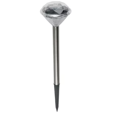   Home MX 802/4 napelemes kerti lámpa szett, 4 db, 1 db LED, fém és műanyag, automatikus, kristáylszerű fej