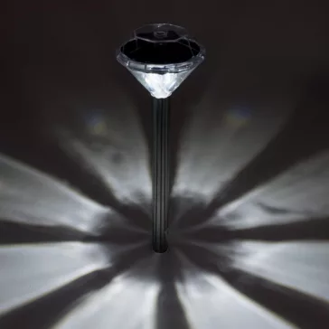   Home MX 802/4 napelemes kerti lámpa szett, 4 db, 1 db LED, fém és műanyag, automatikus, kristáylszerű fej