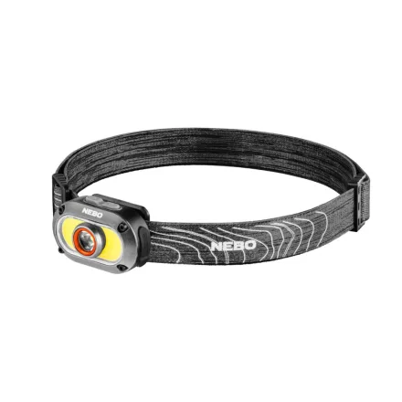 NEBO NEB-HLP-0024-H MYCRO 550 fejlámpa, 550 lumen, 7 világítási mód, víz- és ütésálló (IPX4), akkumulátoros tápellátás