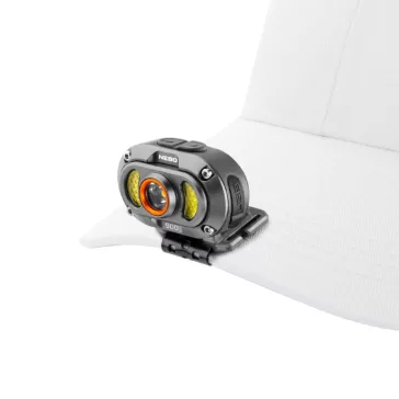   NEBO NEB-HLP-0045-H MYCRO 900+ fej- és sapkalámpa, 900 lumen, 7 világítási mód, akkumulátor, víz- és ütésálló