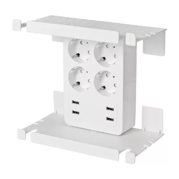 Home NV41USB tálcás USB-s elosztó, 4 földelt aljzat, 4 USB aljzat össz. 1,9A, elforgatható csatlakozódugó, max.3680W, Home NV41USB tálcás USB-s elosztó, 4 földelt aljzat, 4 USB aljzat össz. 1,9A, elforgatható csatlakozódugó, max.3680W,