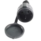 Home NV725BK hosszabbító gumikábel, 25 méter, H07RN-F, zárófedéllel, max. 3500 W, IP44, fekete