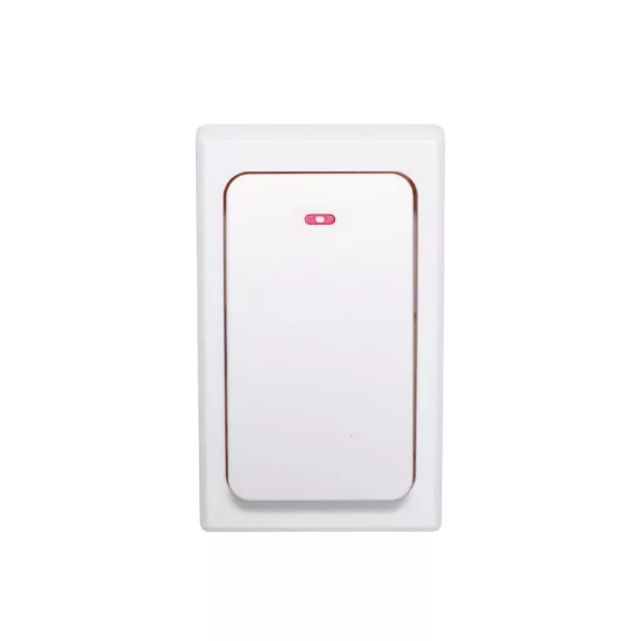 Home NVKP 01 elem nélküli távkapcsoló, csengők és hálózati kapcsolók bővítéséhez, 120 m hatótáv, víznek fokozottan ellenálló, kinetikus energia