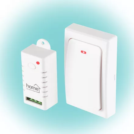 Home NVK SWITCH vezeték és elem nélküli lámpakapcsoló, 230 V~ / 3000 W / 13 A, kinetikus energia, 100 m hatótáv, rezisztív terhelés kapcsolására