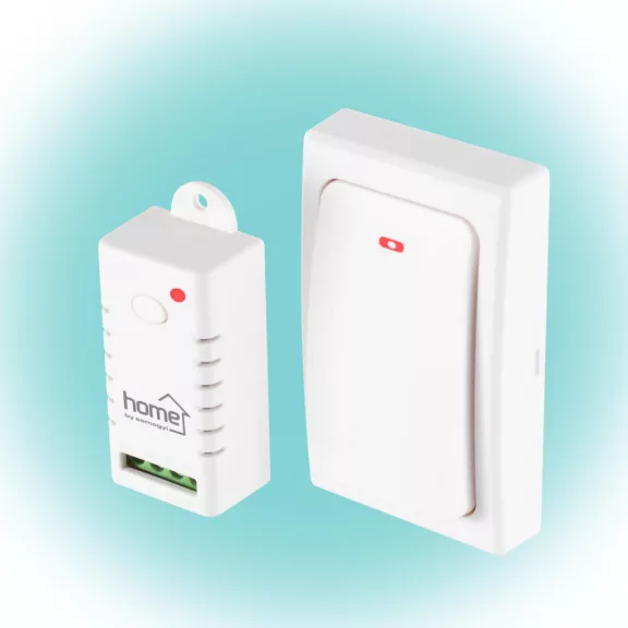 Home NVK SWITCH vezeték és elem nélküli lámpakapcsoló, 230 V~ / 3000 W / 13 A, kinetikus energia, 100 m hatótáv, rezisztív terhelés kapcsolására Home NVK SWITCH vezeték és elem nélküli lámpakapcsoló, 230 V~ / 3000 W / 13 A, kinetikus energia, 100 m hatótáv, rezisztív terhelés kapcsolására