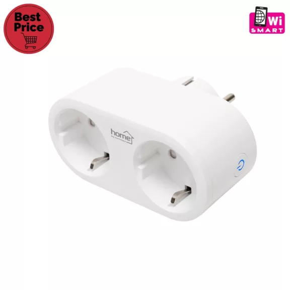 Home NVS 32 PRO SMART elosztó, SMART LIFE alkalmazással távolról vezérelhető, 2 db földelt aljzat gyermekvédelemmel, Wi-Fi 2,4 GHz 802.11 b/g/n Home NVS 32 PRO SMART elosztó, SMART LIFE alkalmazással távolról vezérelhető, 2 db földelt aljzat gyermekvédelemmel, Wi-Fi 2,4 GHz 802.11 b/g/n