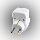 Home NVT 1/WH túlfeszültség védett hálózati aljzat, gyermekvédelemmel ellátva,  túlfeszültségvédelem 4500 A-ig, IP20 kivitel, max.3680W, fehér