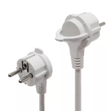   Home NV 06TK/WH talpkapcsolós elosztó világító kapcsolóval, 1,5 m, H05VV-F 3G1,0 mm2 kábel, 6 aljzat gyermekvédelemmel, max. 3500W, fehér
