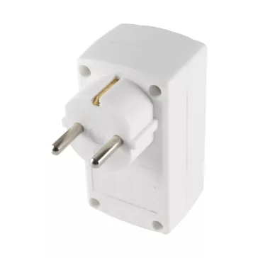   Home NV 131/WH hálózati elosztó, 3 aljzat, 2 EURO aljzat, 1 védőérintkezős aljzat (max. 3680W), fehér