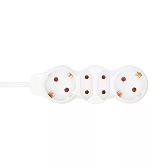 Home NV 14/WH hálózati elosztó, 1,5 m, H05VV-F 3G1,0 mm2 kábel, IP 20 kivitel, 2 védőérintkezős és 2 euro aljzat, max. 3500W, fehér Home NV 14/WH hálózati elosztó, 1,5 m, H05VV-F 3G1,0 mm2 kábel, IP 20 kivitel, 2 védőérintkezős és 2 euro aljzat, max. 3500W, fehér