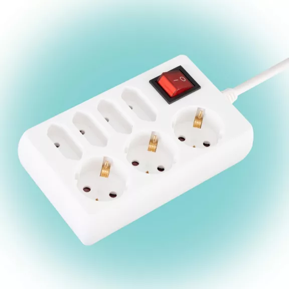 Home NV 17/WH hálózati elosztó, 1,5 m, H05VV-F 3G1,0 mm2 kábel, kapcsolós, IP20 kivitel, 3 védőérintkezős és 4 euro aljzat, max. 3500W, fehér Home NV 17/WH hálózati elosztó, 1,5 m, H05VV-F 3G1,0 mm2 kábel, kapcsolós, IP20 kivitel, 3 védőérintkezős és 4 euro aljzat, max. 3500W, fehér