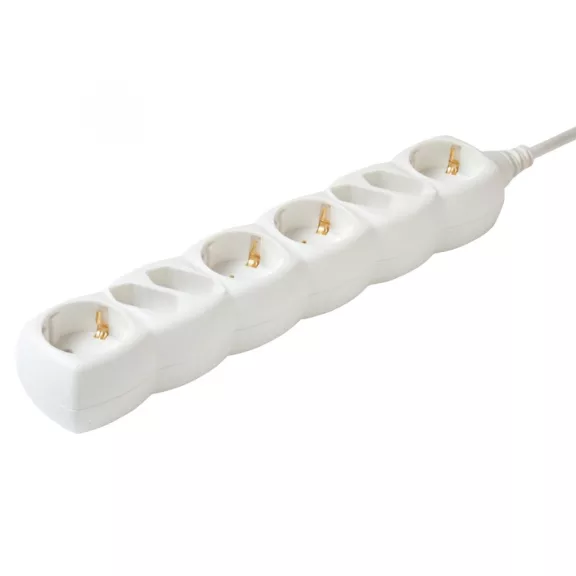 Home NV 18-3/WH/1,5 hálózati elosztó, 3 m, H05VV-F 3G1,5 mm2 kábel, IP 20 kivitel, 4 védőérintkezős és 4 euro aljzat, max. 3500W, fehér Home NV 18-3/WH/1,5 hálózati elosztó, 3 m, H05VV-F 3G1,5 mm2 kábel, IP 20 kivitel, 4 védőérintkezős és 4 euro aljzat, max. 3500W, fehér