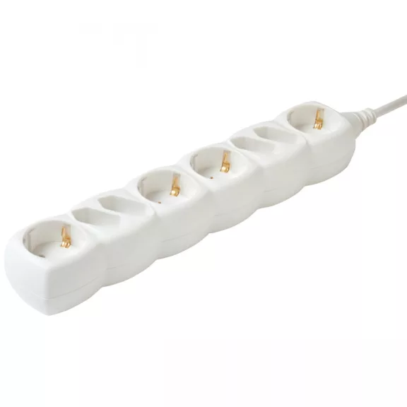 Home NV 18/WH hálózati elosztó, 1,5 m, H05VV-F 3G1,0 mm2 kábel, IP 20 kivitel, 4 védőérintkezős és 4 euro aljzat, max. 3500W, fehér Home NV 18/WH hálózati elosztó, 1,5 m, H05VV-F 3G1,0 mm2 kábel, IP 20 kivitel, 4 védőérintkezős és 4 euro aljzat, max. 3500W, fehér