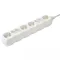 Home NV 18/WH hálózati elosztó, 1,5 m, H05VV-F 3G1,0 mm2 kábel, IP 20 kivitel, 4 védőérintkezős és 4 euro aljzat, max. 3500W, fehér