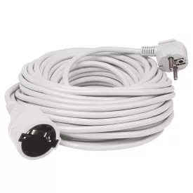   Home NV 2-10/WH/1,5 hosszabító, 10 m, H05VV-F 3G1,5 mm2 kábel, IP 20 kivitel, 250V~/16A/3680W, pipa alakú dugó és egyenes lengő aljzat, fehér színű