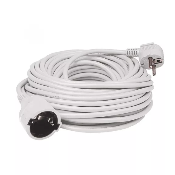Home NV 2-3/WH/1,5 hosszabító, 3 m, H05VV-F 3G1,5 mm2 kábel, IP 20 kivitel, 250V~/16A/3680W, pipa alakú dugó és egyenes lengő aljzat, fehér színű Home NV 2-3/WH/1,5 hosszabító, 3 m, H05VV-F 3G1,5 mm2 kábel, IP 20 kivitel, 250V~/16A/3680W, pipa alakú dugó és egyenes lengő aljzat, fehér színű