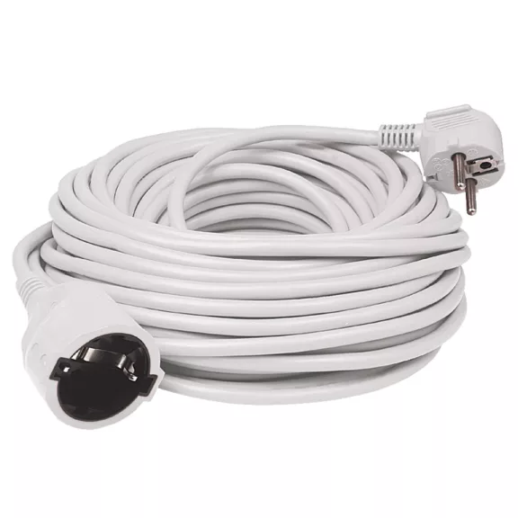 Home NV 2-5/WH/1,5 hosszabító, 5 m, H05VV-F 3G1,5 mm2 kábel, IP 20 kivitel, 250V~/16A/3680W, pipa alakú dugó és egyenes lengő aljzat, fehér színű Home NV 2-5/WH/1,5 hosszabító, 5 m, H05VV-F 3G1,5 mm2 kábel, IP 20 kivitel, 250V~/16A/3680W, pipa alakú dugó és egyenes lengő aljzat, fehér színű