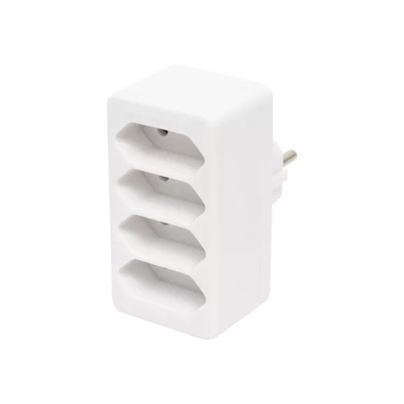 Home NV 24/WH hálózati elosztó, 4 EURO aljzat gyermekvédelemmel ellátva, max. 4 x 500 W, fehér Home NV 24/WH hálózati elosztó, 4 EURO aljzat gyermekvédelemmel ellátva, max. 4 x 500 W, fehér