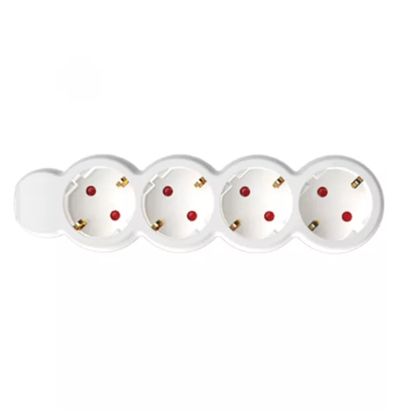 Home NV 4/WH hálózati elosztó, 1,5 m, H05VV-F 3G1,0 mm2 kábel, IP20 kivitel, 4 védőérintkezős aljzat, max. 3500W, fehér Home NV 4/WH hálózati elosztó, 1,5 m, H05VV-F 3G1,0 mm2 kábel, IP20 kivitel, 4 védőérintkezős aljzat, max. 3500W, fehér