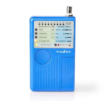   Nedis LAN kábel teszter RJ45, RJ11, BNC és USB AB NWCTM100BU