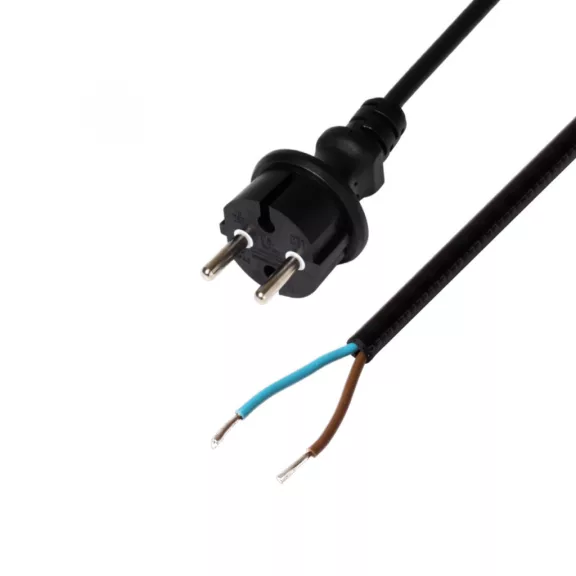 Home N 10-3/1,0 hálózati csatlakozókábel, 3 m, H05RN-F 2 x 1,0 mm2 gumikábel, IP44 védettség, max.2300W, fekete Home N 10-3/1,0 hálózati csatlakozókábel, 3 m, H05RN-F 2 x 1,0 mm2 gumikábel, IP44 védettség, max.2300W, fekete