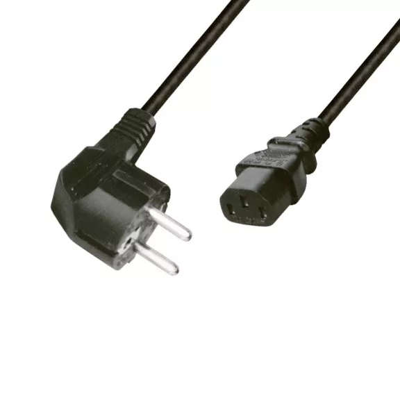 Home N 5 számítógépes hálózati csatlakozókábel, 2 m, H05VV-F 3G0,75 mm2 kábellel, védőérintkezős, max.1380W, fekete Home N 5 számítógépes hálózati csatlakozókábel, 2 m, H05VV-F 3G0,75 mm2 kábellel, védőérintkezős, max.1380W, fekete