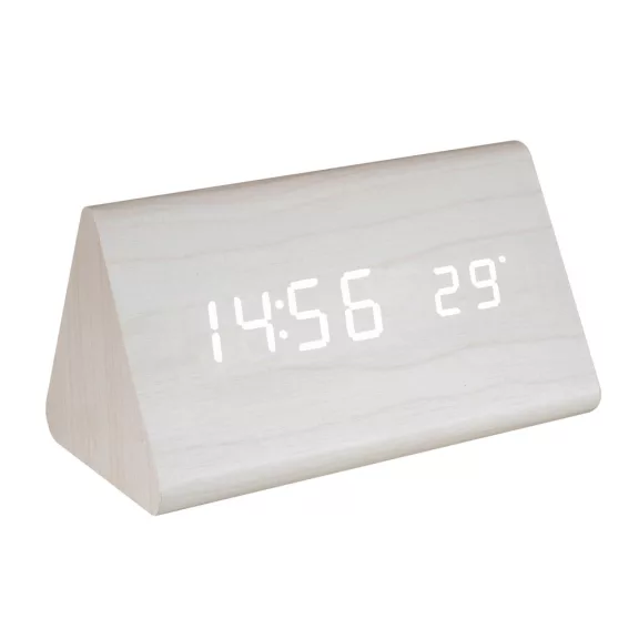 Home OC 07 digitális LED ébresztőóra, tapsra aktiválható fehér kijelző, dátum és hőmérséklet kijelzés, ébresztés, elemes tápellátás Home OC 07 digitális LED ébresztőóra, tapsra aktiválható fehér kijelző, dátum és hőmérséklet kijelzés, ébresztés, elemes tápellátás