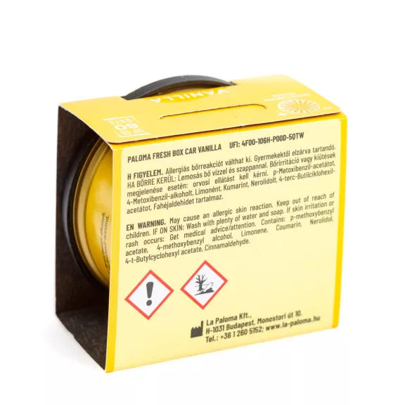 Illatosító - Paloma Fresh box - Vanilla - 25 g Illatosító - Paloma Fresh box - Vanilla - 25 g