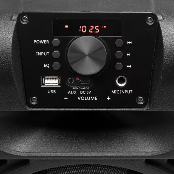 SAL PAR20BTC party hangdoboz, 2-utas hangrendszer, bass-reflex mélysugárzó, Bluetooth, FM rádió, digitális kijelző, LED fényeffekt SAL PAR20BTC party hangdoboz, 2-utas hangrendszer, bass-reflex mélysugárzó, Bluetooth, FM rádió, digitális kijelző, LED fényeffekt