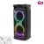 SAL PAR2100BT party hangdoboz, 80W, beépített akkumulátorral és LED fénnyel, BT TWS kapcsolat, USB/microSD zenelejátszás, FM rádió, karaoke, AUX és mikrofon bemenetek, két darab bass-reflex mélysugárzó, 2-utas, 3 hangszóró