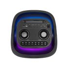 SAL PAR2400BT party hangdoboz, 160 Watt, beépített akkumulátorral és LED fénnyel, BT TWS kapcsolat, USB/microSD zenelejátszás, karaoke mód, LINE, gitár és mikrofon bemenetek, két darab bass-reflex mélysugárzó, 2-utas, 3 hangszóró