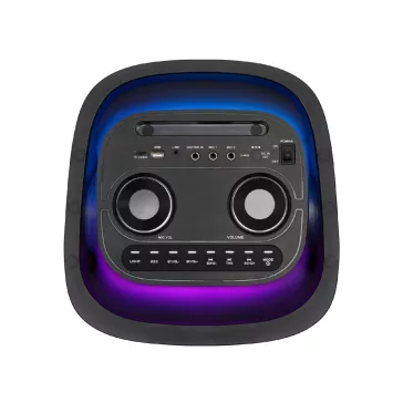   SAL PAR2400BT party hangdoboz, 160 Watt, beépített akkumulátorral és LED fénnyel, BT TWS kapcsolat, USB/microSD zenelejátszás, karaoke mód, LINE, gitár és mikrofon bemenetek, két darab bass-reflex mélysugárzó, 2-utas, 3 hangszóró