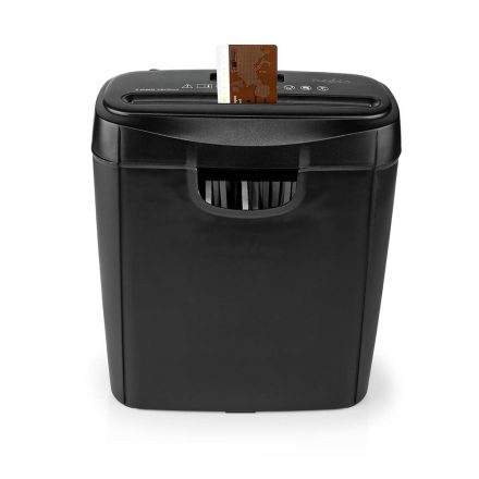 NEDIS iratmegsemmisítő, A4- es, 10L megsemmisített irat, DIN P-2 biztonsági szint – 6 mm széles csíkok