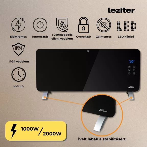 Hekla elektromos fűtőtest 1000W/2000W Hekla elektromos fűtőtest 1000W/2000W