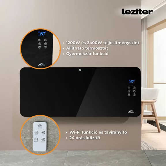 Hekla elektromos wifis okos fűtőtest 1200W/2400W Hekla elektromos wifis okos fűtőtest 1200W/2400W