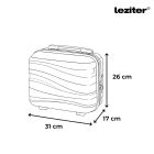 TraveLux Voyager kisméretű kézi bőrönd keményfedeles 26x31x14 cm