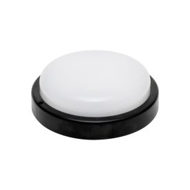   HOME RCC18LEDBK LED-es fali/mennyezeti lámpa, kör alakú, fekete, 18 W, 4000K, 1200 lumen, IP54, kül- és beltéri kivitel