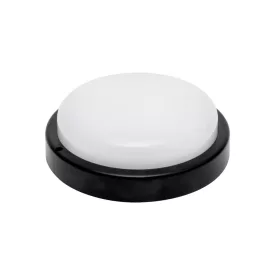   HOME RCC18LEDBK LED-es fali/mennyezeti lámpa, kör alakú, fekete, 18 W, 4000K, 1200 lumen, IP54, kül- és beltéri kivitel
