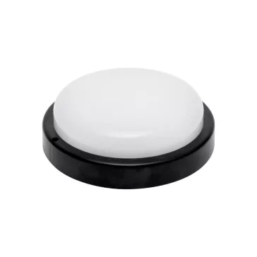   HOME RCC18LEDBK LED-es fali/mennyezeti lámpa, kör alakú, fekete, 18 W, 4000K, 1200 lumen, IP54, kül- és beltéri kivitel
