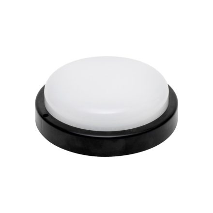 HOME RCC18LEDBK LED-es fali/mennyezeti lámpa, kör alakú, fekete, 18 W, 4000K, 1200 lumen, IP54, kül- és beltéri kivitel
