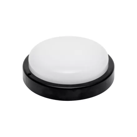 HOME RCC18LEDBK LED-es fali/mennyezeti lámpa, kör alakú, fekete, 18 W, 4000K, 1200 lumen, IP54, kül- és beltéri kivitel