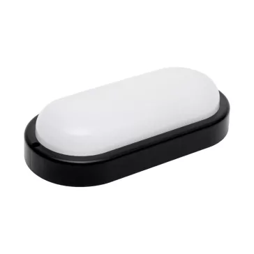   HOME RCO18LEDBK LED-es fali/mennyezeti lámpa, kör alakú, fekete, 18 W, 4000K, 1200 lumen, IP54, kül- és beltéri kivitel