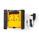 Nedis munka rádió, FM, bluetooth, rezgéscsillapítás, 15W, 20 FM állomás, 3,5 mm audióbemenet