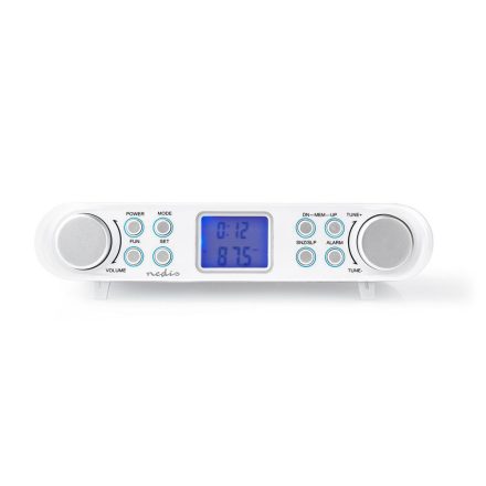 NEDIS retro FM konyhai rádió, LCDkijelzés, ébresztő funkció, stopper óra, konyhaszekrényre, polcra szerelhető