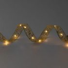 Home RLS15WW LED-es szalag mintákkal, arany színű szalag, 8 funkció, 150db melegfehér LED, 15m hosszú, 5cm széles, adapteres tápellátás, beltéri kivitel