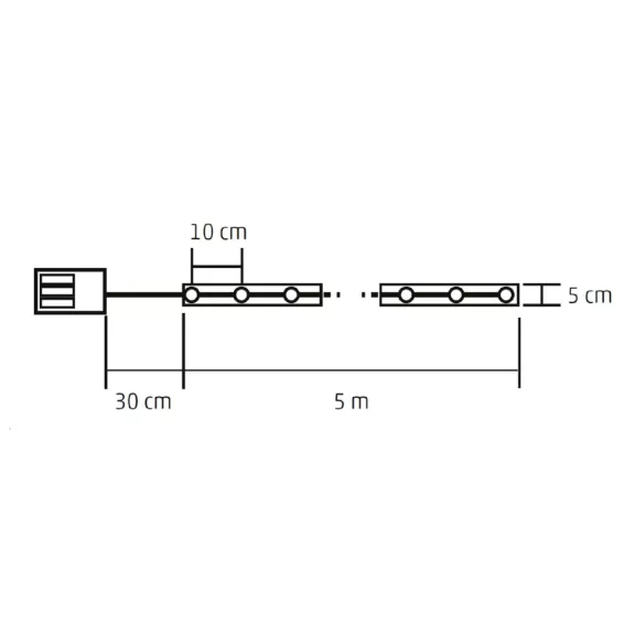 Home RLS5WW mintás LED szalag, 50 db micro LED, kül- és beléri kivitel, 5 m, ismétlődő időzítés, 8 funkció, elemes Home RLS5WW mintás LED szalag, 50 db micro LED, kül- és beléri kivitel, 5 m, ismétlődő időzítés, 8 funkció, elemes