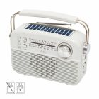 SAL RPR9 napelemes rádió multimédia lejátszóval, FM-AM-SW rádió, Bluetooth, USB és microSD csatlakozás, beépített akkumulátor