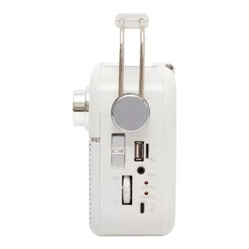   SAL RPR9 napelemes rádió multimédia lejátszóval, FM-AM-SW rádió, Bluetooth, USB és microSD csatlakozás, beépített akkumulátor